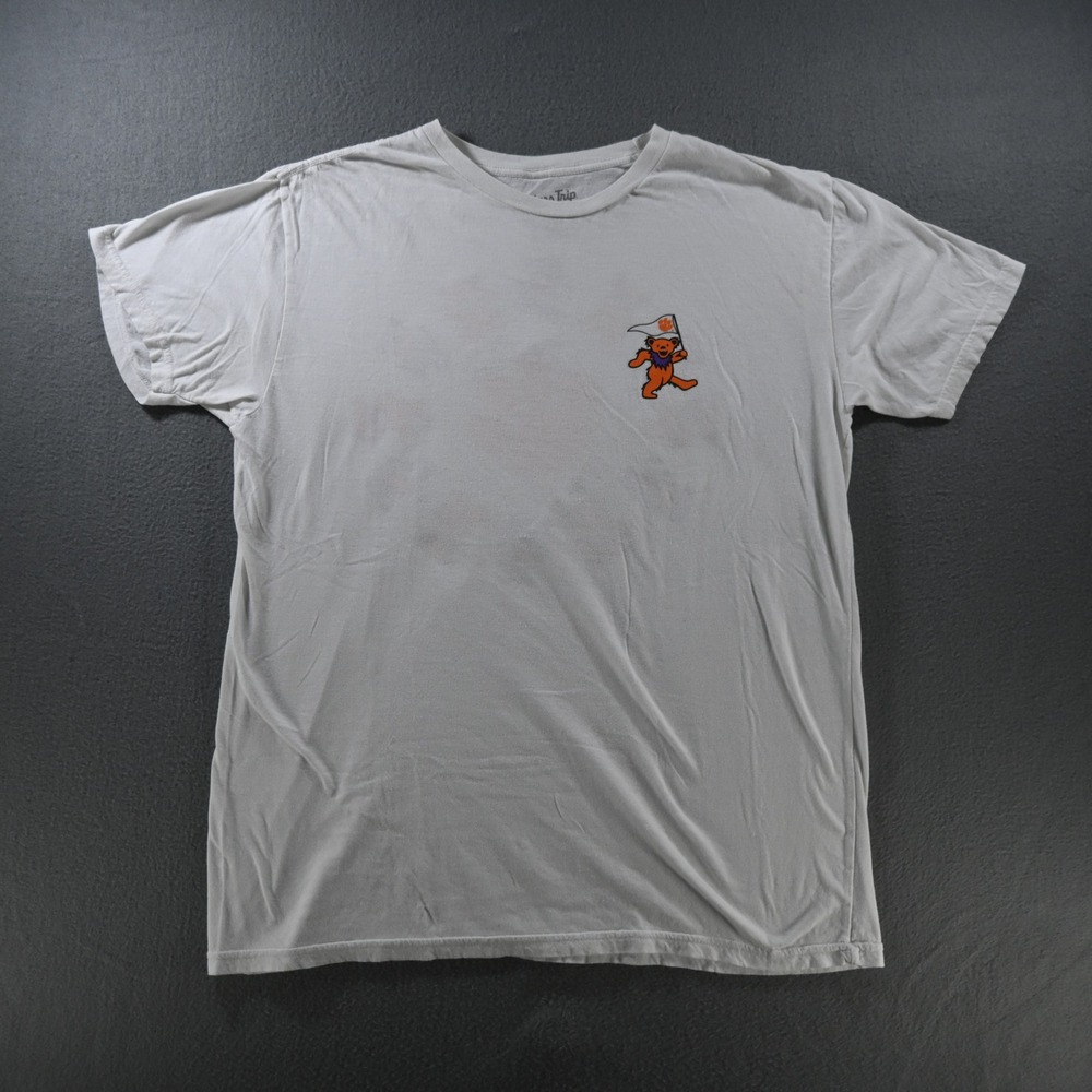 Original Retro Brand Mens Grateful Dead Clemson Tigers T-Shirt Large Gray‎